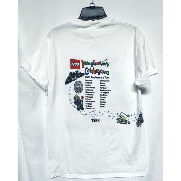 Vintage 1998 Lego Imagination Celebration Traveling Show Tour Tee Shirt Adult M - Picture 7 of 12